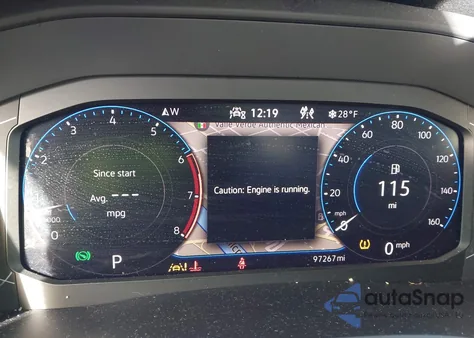 2021 Volkswagen Atlas 3.6L V6 Sel z USA, uszkodzony, nr VIN 1V2BR2CA4MC572304